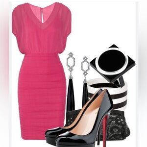 Alice + Olivia Pink Mini Dress